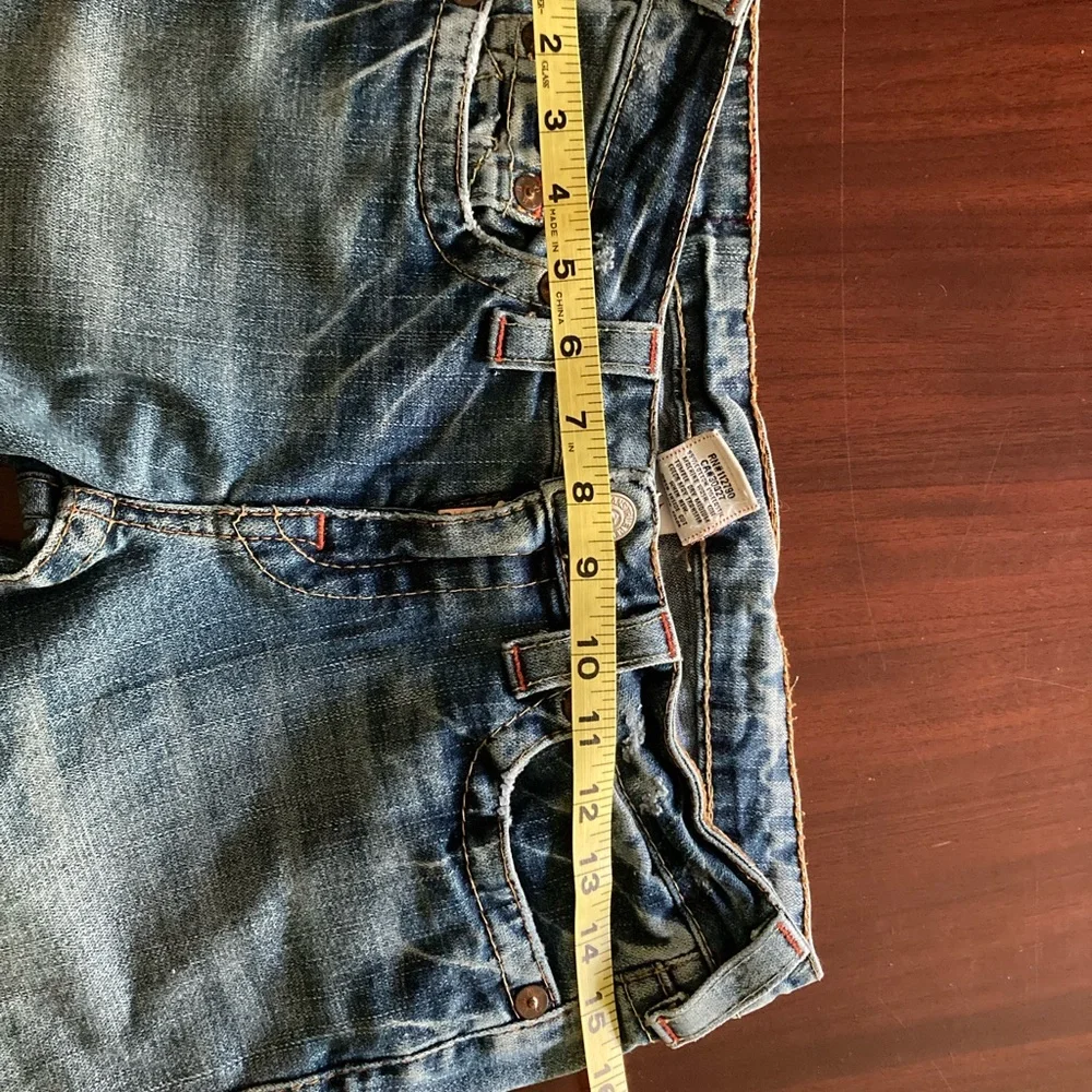 True Religion Women's Straight Leg Blue Jeans